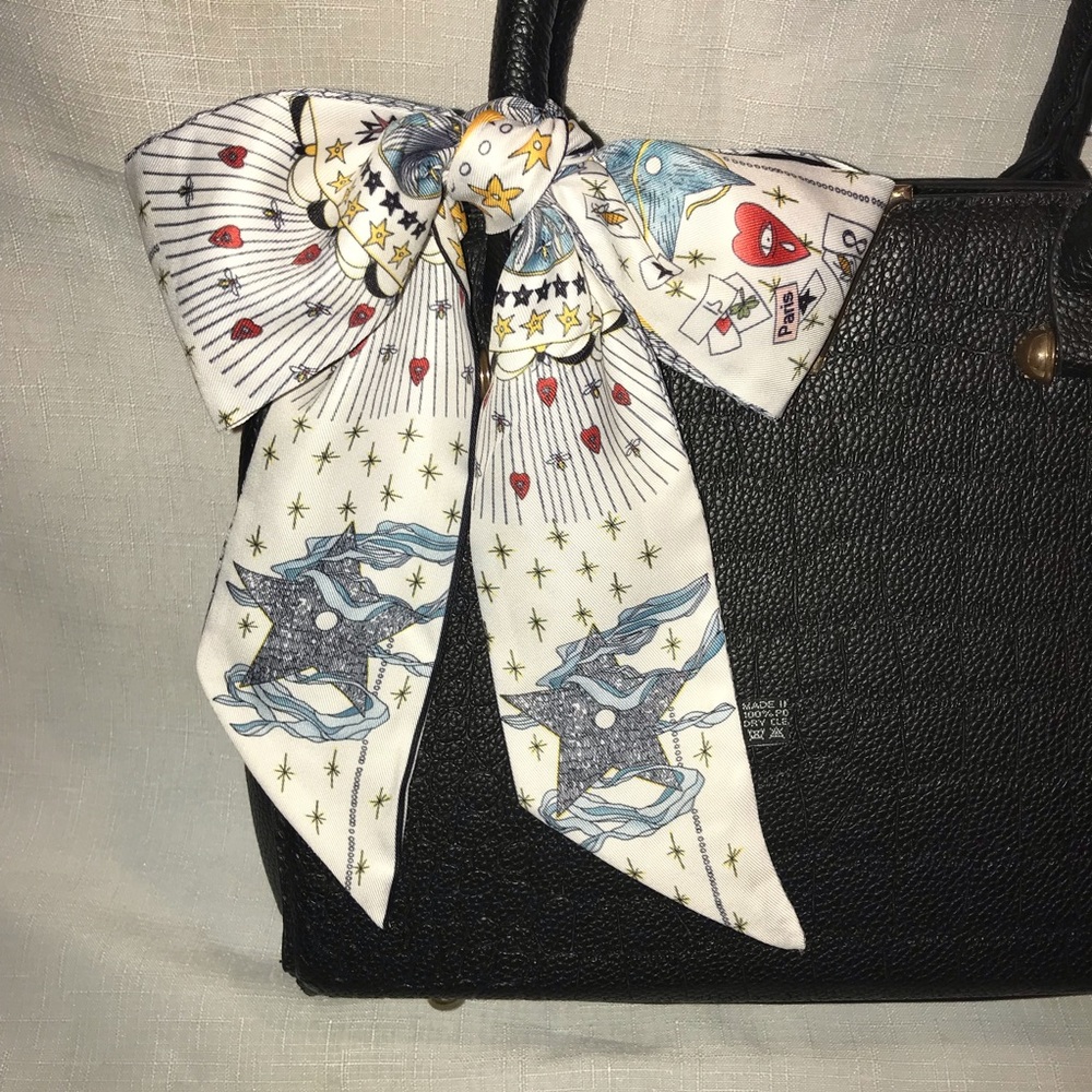 2 in 1 Twilly Star Scarf Handbag Scarf